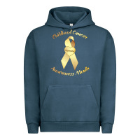 Pigment Midnight Navy childhood cancer awareness children cure kids Urban Hoodie - DesignPulse