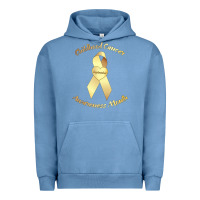 Pigment Pebble Blue childhood cancer awareness children cure kids Urban Hoodie - DesignPulse
