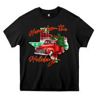 Black home for the holidays texas Heavy Core Tee - BarkalooDesign