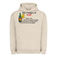 Pigment French Oak the 4 stages of soju i'm rich i'm good looking t shirt Urban Hoodie - DesignPulse