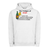 Pigment Lunar Rock the 4 stages of soju i'm rich i'm good looking t shirt Urban Hoodie - DesignPulse