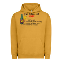 Pigment Peanut Butter the 4 stages of soju i'm rich i'm good looking t shirt Urban Hoodie - DesignPulse