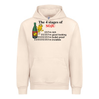 Sandshell the 4 stages of soju i'm rich i'm good looking t shirt Urban Hoodie - DesignPulse