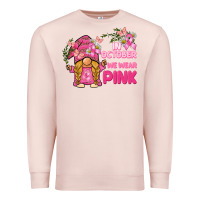 Pale Pink in october we wear pink gnome Premium Sweatshirt - BarkalooDesign