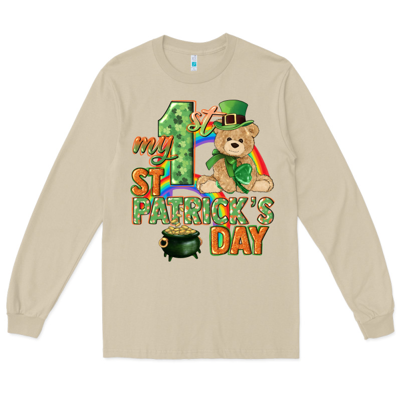 My First St. Patrick's Day Long Sleeve Tee by CowGirlArtShop | Teevron