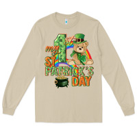 Mushroom My first St. Patrick's Day Long Sleeve Tee - CowGirlArtShop