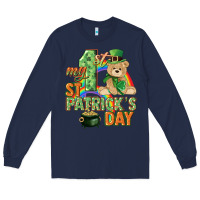 Navy My first St. Patrick's Day Long Sleeve Tee - CowGirlArtShop