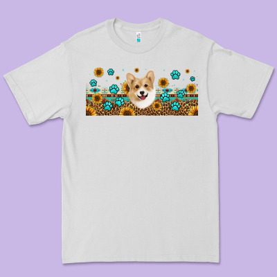 Western Corgi Dog Premium Tee Designed By Jasminsmagicworld