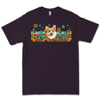 Plum western corgi dog Premium Tee - Jasminsmagicworld