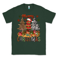 Sports Green Merry Christmas with western trees Classic Tee - NancyCooperArtShop