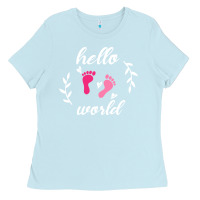 Baby Blue Hello world Ladies Tee - Bettercallsaul