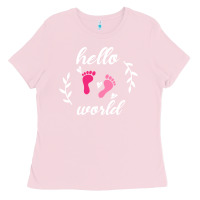 Bubblegum Pink Hello world Ladies Tee - Bettercallsaul