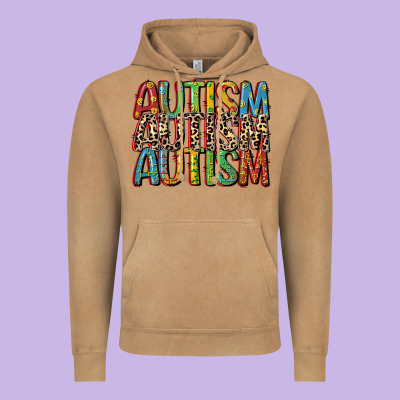 Western Autism Vintage Hoodie Designed By Cowgirlartshop