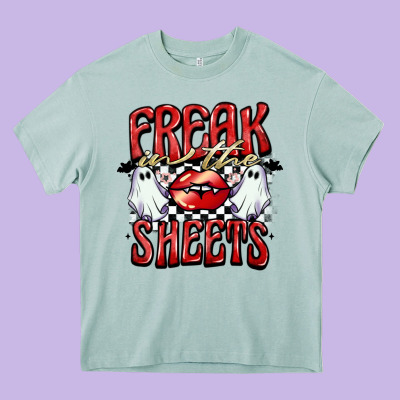 Freak In The Sheets Heavy Core Tee Designed By Barkaloodesign