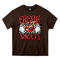Chocolate Brown freak in the sheets Heavy Core Tee - BarkalooDesign