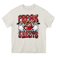 Cream freak in the sheets Heavy Core Tee - BarkalooDesign