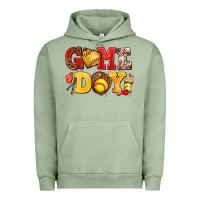 Pigment Oil Green game day softball Urban Hoodie - AdoDesignShop