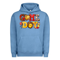 Pigment Pebble Blue game day softball Urban Hoodie - AdoDesignShop
