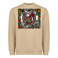 Mushroom Rodeo Santa Heavyweight Sweatshirt - CowhideDigitalArt