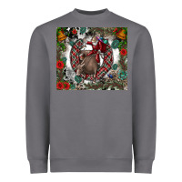 Storm Rodeo Santa Heavyweight Sweatshirt - CowhideDigitalArt