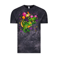 Cloud Black birthday t rex pink Vintage Tee - CowGirlArtShop