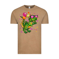 Vintage Coffee birthday t rex pink Vintage Tee - CowGirlArtShop