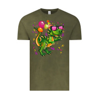 Vintage Olive birthday t rex pink Vintage Tee - CowGirlArtShop