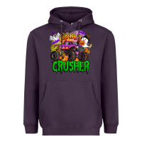 Plum spooky crusher monster truck Heavyweight Hoodie - BarkalooDesign