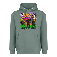 Sage spooky crusher monster truck Heavyweight Hoodie - BarkalooDesign