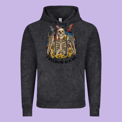 Freedom Rocks Vintage Hoodie Designed By Cowgirlartshop