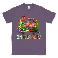 Lavender Merry Christmas flamingo Classic Tee - texasbilliewilder