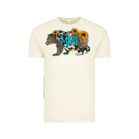 Vintage Arctic baby bear mini sunflowers leopard cowhide mother's day Vintage Tee - Jasminsmagicworld