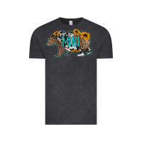 Vintage Black baby bear mini sunflowers leopard cowhide mother's day Vintage Tee - Jasminsmagicworld