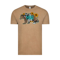 Vintage Coffee baby bear mini sunflowers leopard cowhide mother's day Vintage Tee - Jasminsmagicworld