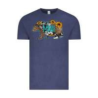 Vintage Denim baby bear mini sunflowers leopard cowhide mother's day Vintage Tee - Jasminsmagicworld