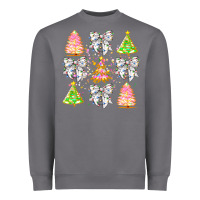 Christmas Trees And Bow Heavyweight Sweatshirt | Teevron