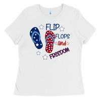 White Flip Flops and Freedom Ladies Tee - Bettercallsaul