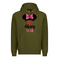 Army Green Minnie Mouse Premium Hoodie - CowhideDigitalArt