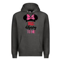 Charcoal Heather Minnie Mouse Premium Hoodie - CowhideDigitalArt