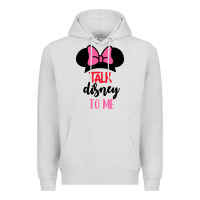 Dove Grey Minnie Mouse Premium Hoodie - CowhideDigitalArt