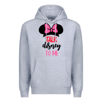 Heather Grey Minnie Mouse Premium Hoodie - CowhideDigitalArt