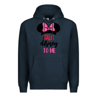 Navy Minnie Mouse Premium Hoodie - CowhideDigitalArt