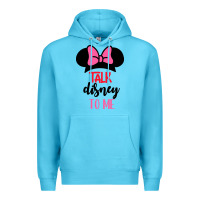 Ocean Blue Minnie Mouse Premium Hoodie - CowhideDigitalArt