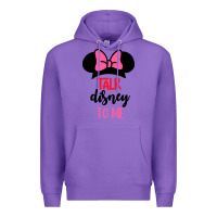 Purple Minnie Mouse Premium Hoodie - CowhideDigitalArt