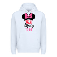 White Minnie Mouse Premium Hoodie - CowhideDigitalArt