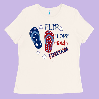 Flip Flops And Freedom Ladies Tee Designed By Bettercallsaul