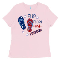 Bubblegum Pink Flip Flops and Freedom Ladies Tee - Bettercallsaul