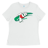 White best '7up's drink soda Ladies Tee - DesignPulse