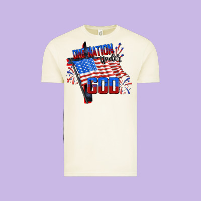 One Nation Under God Vintage Tee Designed By Cowgirlartshop