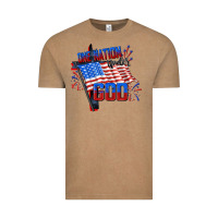 Vintage Coffee one nation under god Vintage Tee - CowGirlArtShop